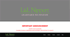 Desktop Screenshot of lnlcharitable.org
